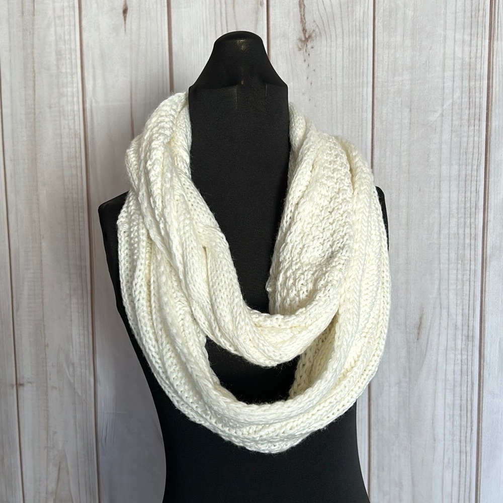 Cream Infinity Scarf